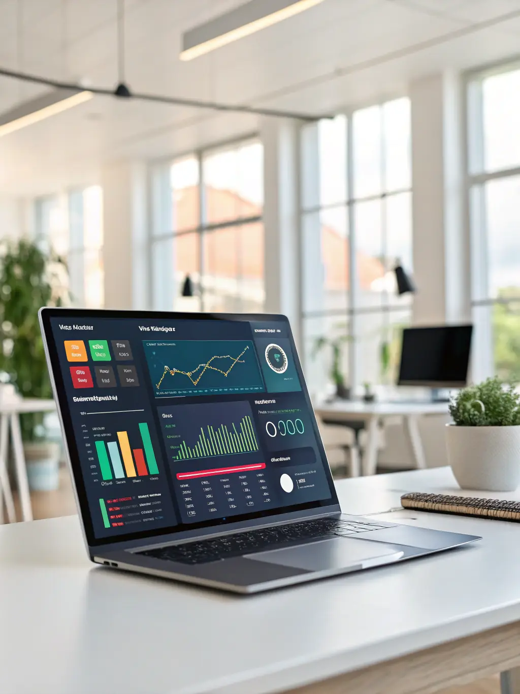 A clean, modern dashboard interface displaying key metrics and automation settings, emphasizing the user-friendly nature of Verta Systems' tools.
